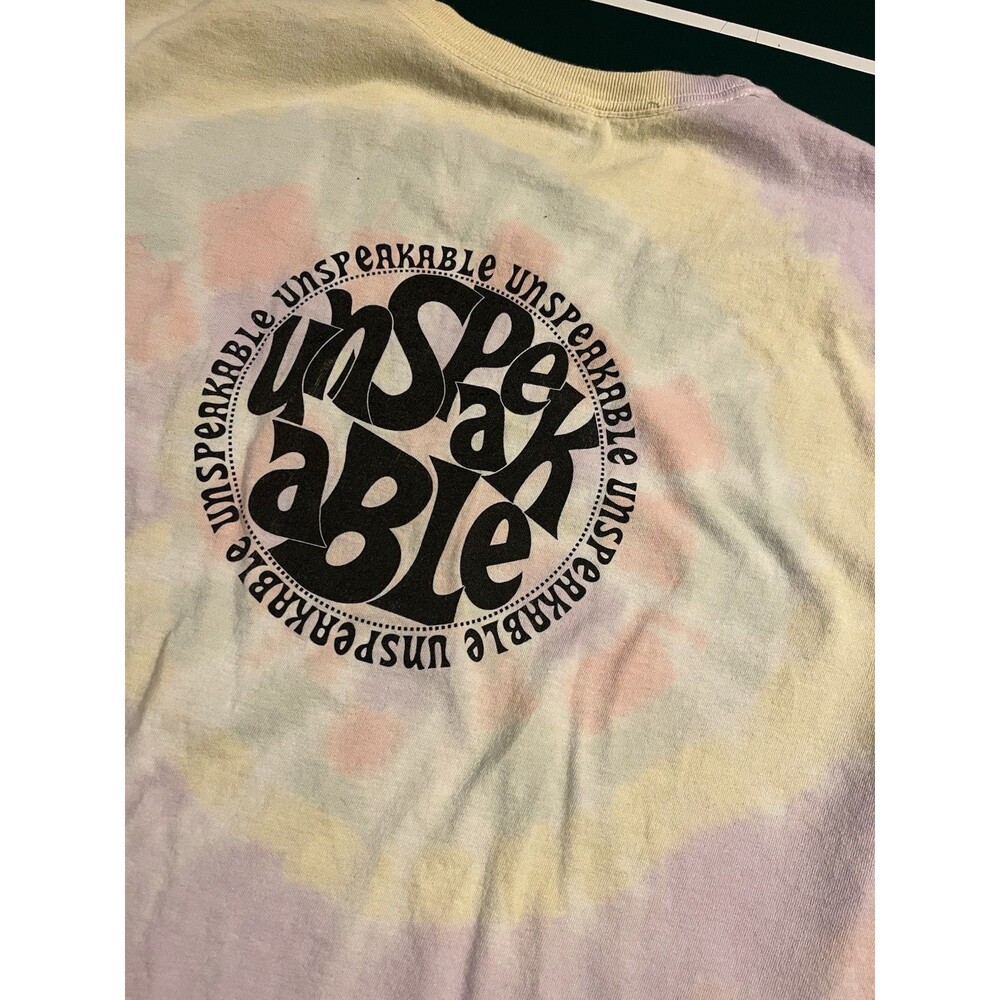 Unspeakable YouTube Tie Dye Colorful T-Shirt Tee YOUTH LARGE Vlog OFFICIAL